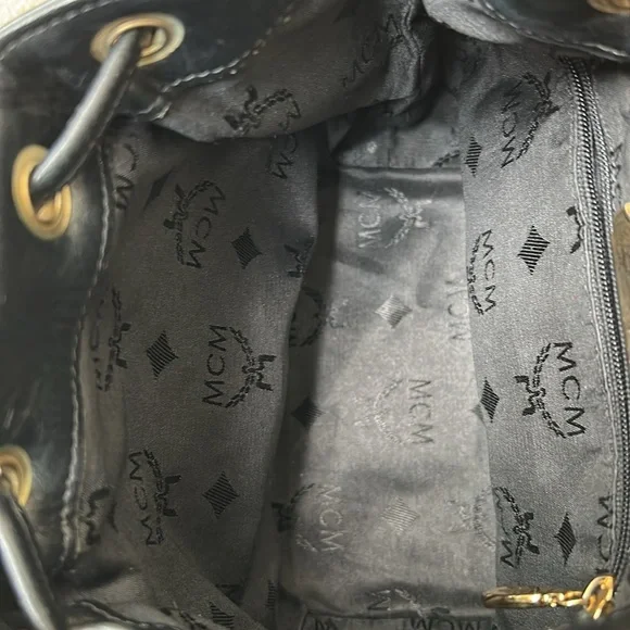 MCM Women’s Quilted Leather Bucket Bag - Picture 8 of 16